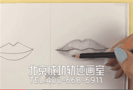 素描入門(mén)：唇部素描的畫(huà)法步驟視頻教程